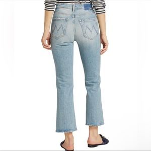 MOTHER Superior The Tripper Reap What You Sow Light Wash Cropped Jeans size 29